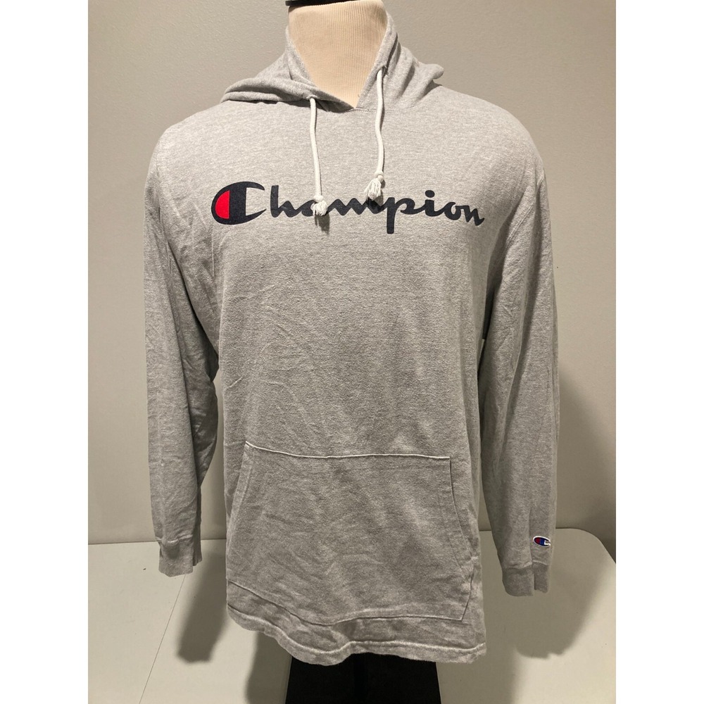 Champion Hoodie Mens XL Gray Kangaroo Pocket Long Sleeve